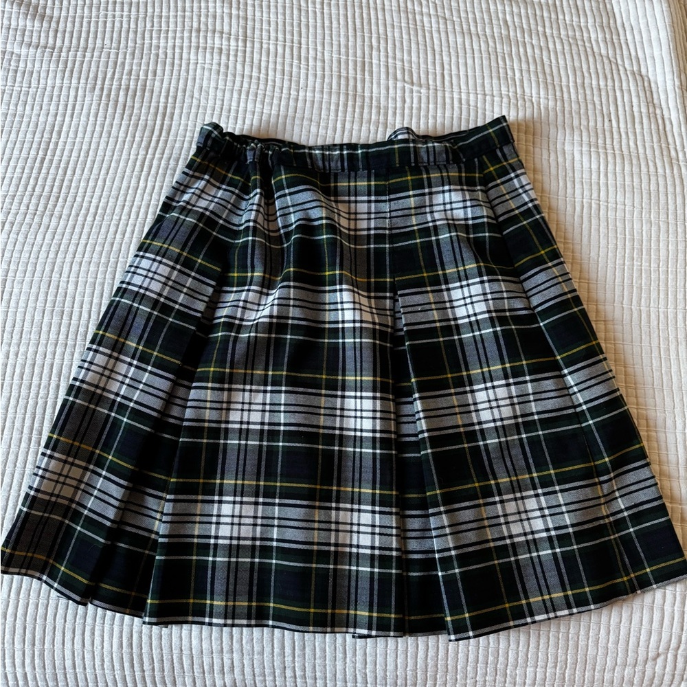 Plaid Black and White Women's Skirt